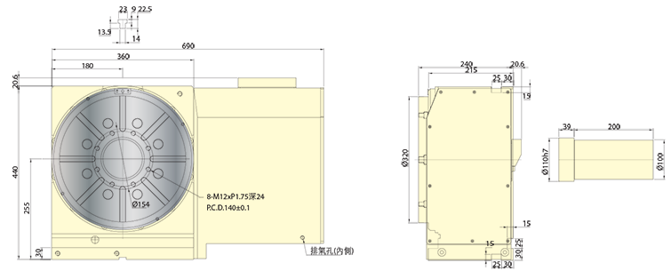 浙江滾齒凸輪浙江分度盤尺寸圖